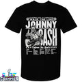 Johnny Cash X California Dept Of Corrections Walk The Line Tour Middle Finger Guitar T-shirts