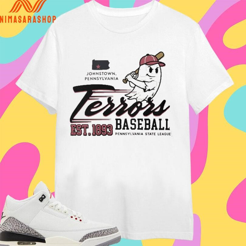Johnstown Pennsylvania Terrors Baseball Pennsylvania State League Est 1893 Shirts