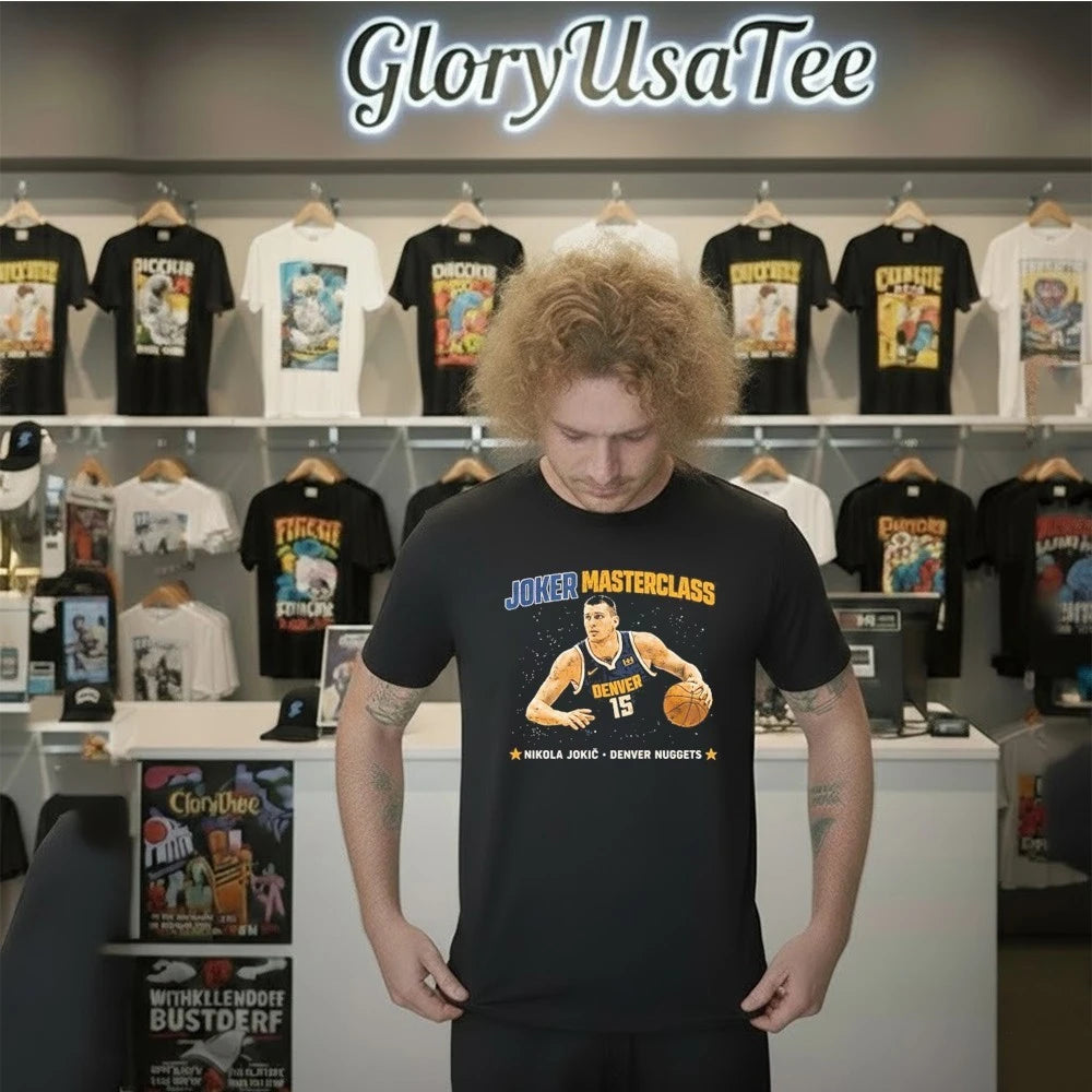 Joker Masterclass Nikola Jokic Denver Nuggets 15 Graphic Shirt