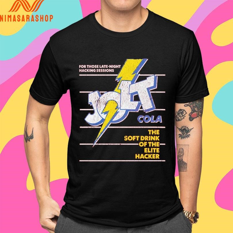 Jolt Cola For Those Late-Night Hacking Sessions The Soft Drink Of The Elite Hacker Shirts