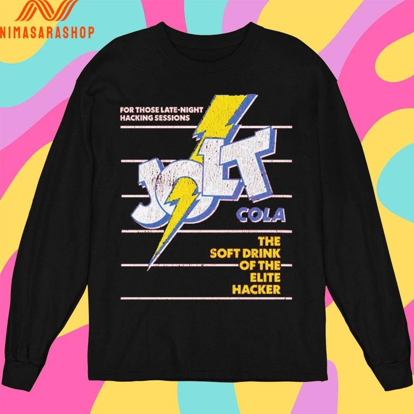 Jolt Cola For Those Late-Night Hacking Sessions The Soft Drink Of The Elite Hacker Shirts