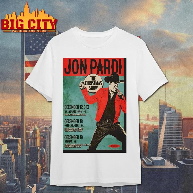 Jon Pardi Dec 12-13 2025 St. Augustine Amphitheatre In St. Augustine, FL Poster Shirt