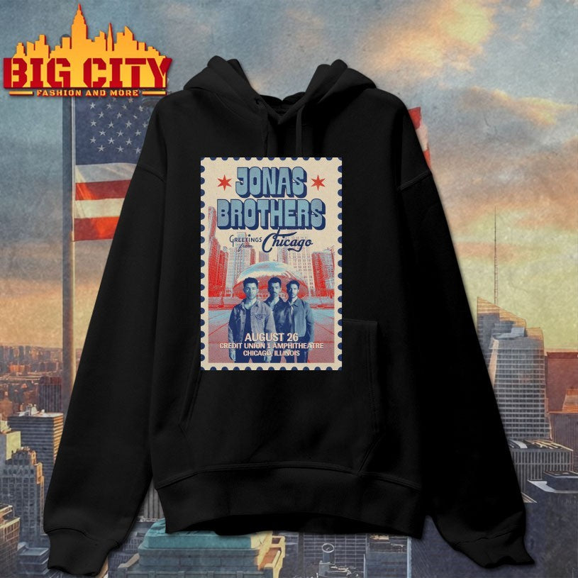 Jonas Brothers August 26 2025 Credit Union 1 Amphitheatre In Tinley Park IL Poster Shirts