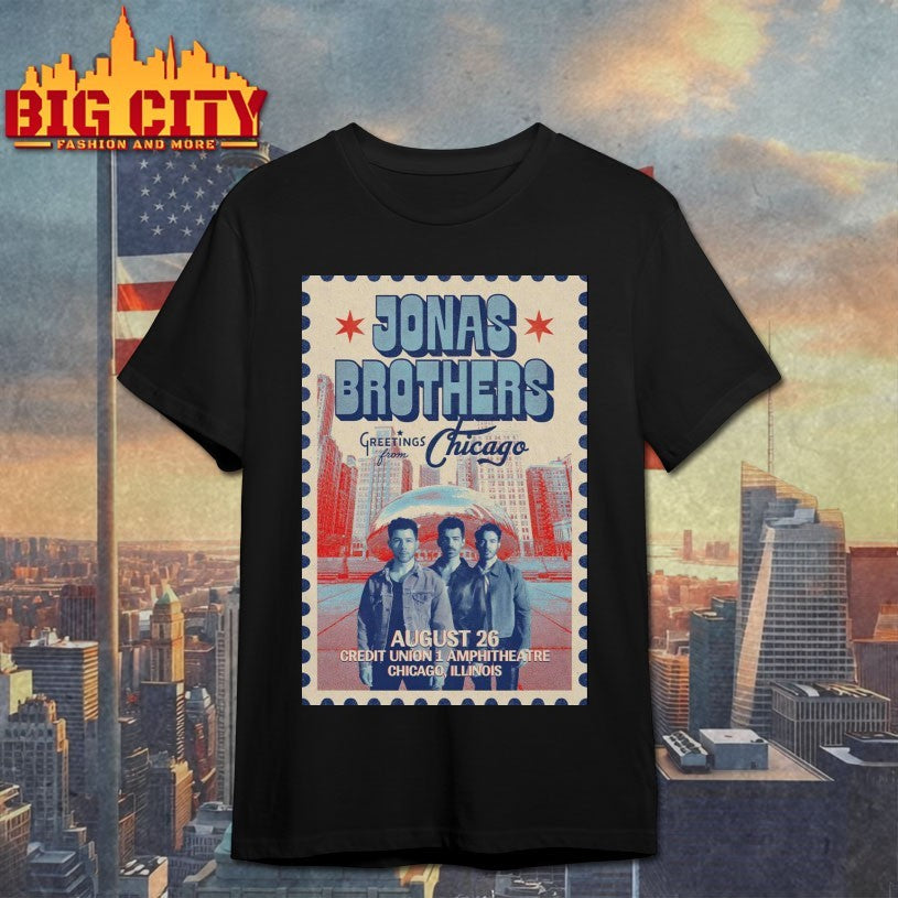 Jonas Brothers August 26 2025 Credit Union 1 Amphitheatre In Tinley Park IL Poster Shirts
