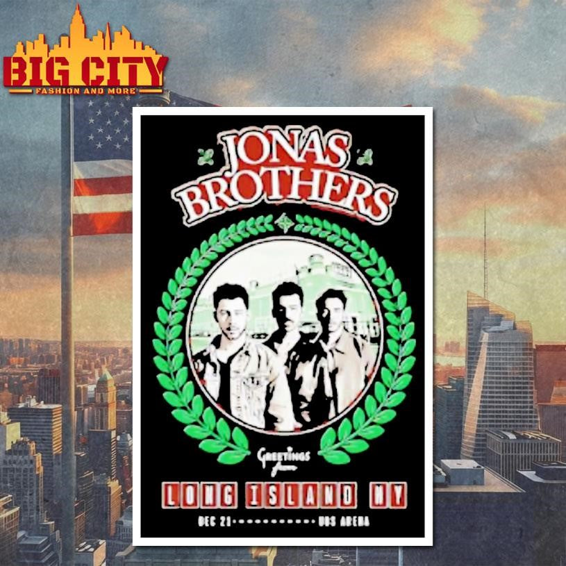 Jonas Brothers Greetings From Long Island Ny Tour At Ubs Arena On Dec 21 2025 Shirt