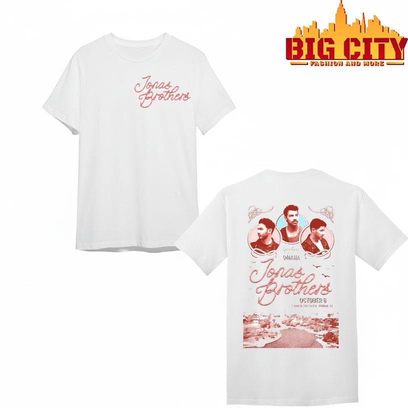 Jonas Brothers Greetings From Omaha On Oct 6 2025 At CHI Health Center Shirt