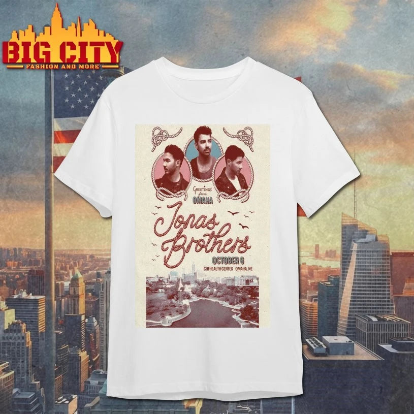 Jonas Brothers Greetings From Omaha On Oct 6 2025 Poster shirt