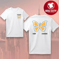 Jonas Brothers Orange &amp; Blue Butterfly Two Sided Shirt