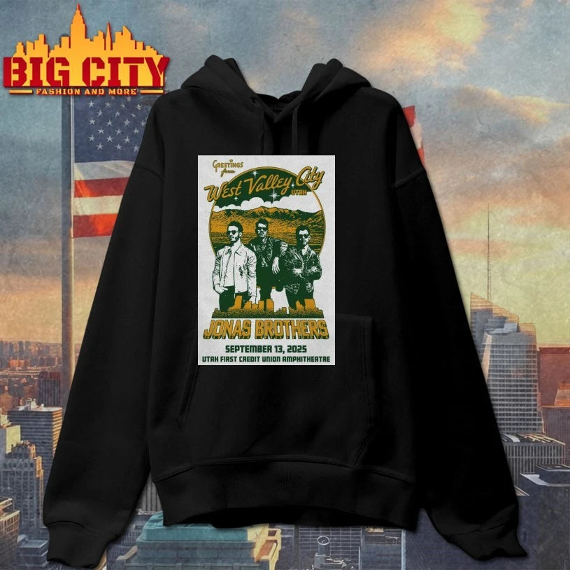 Jonas Brothers Utah First Credit Union Amphitheatre, West Valley City, UT, USA Tour September 13 2025 Poster shirt