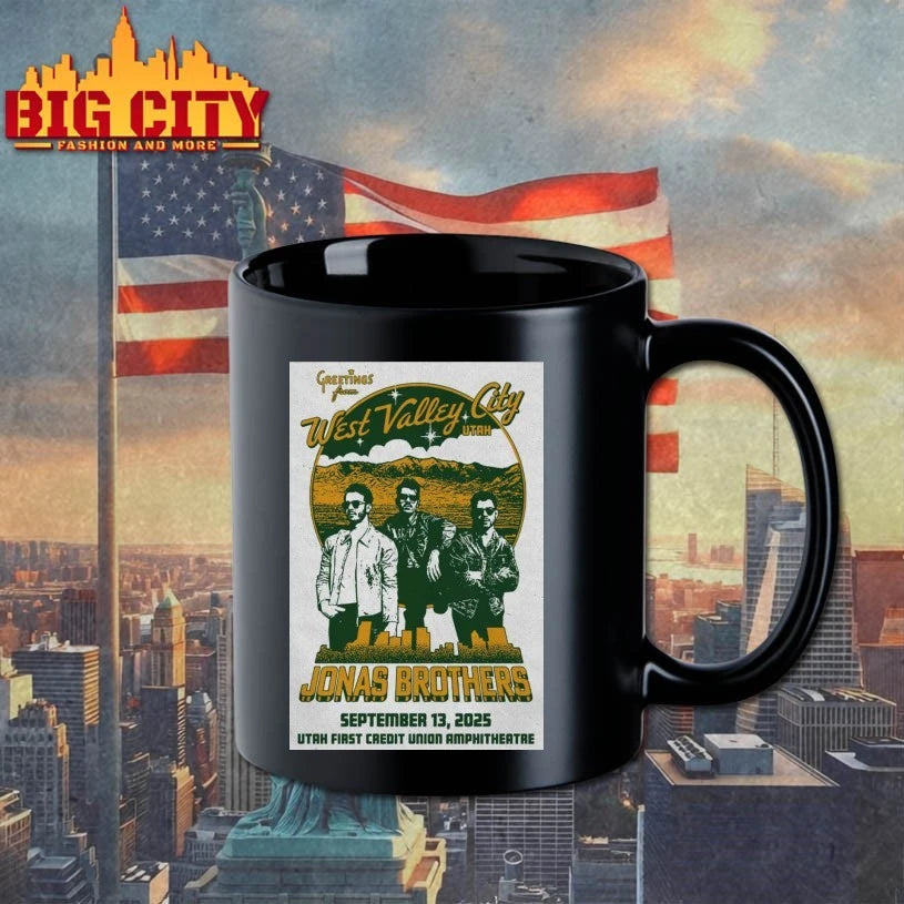 Jonas Brothers Utah First Credit Union Amphitheatre, West Valley City, UT, USA Tour September 13 2025 Poster shirt