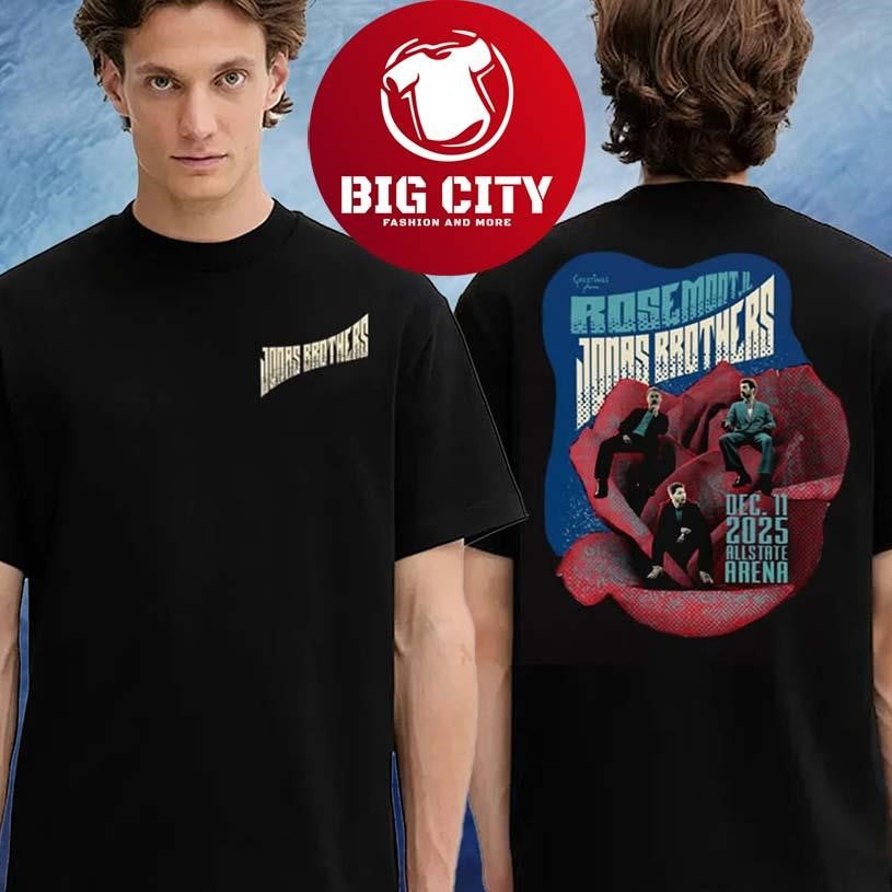 Jonas Brothers Venues Tee At Allstate Arena In Rosemont Illinois On December 11 2025 Two Sided Shirt