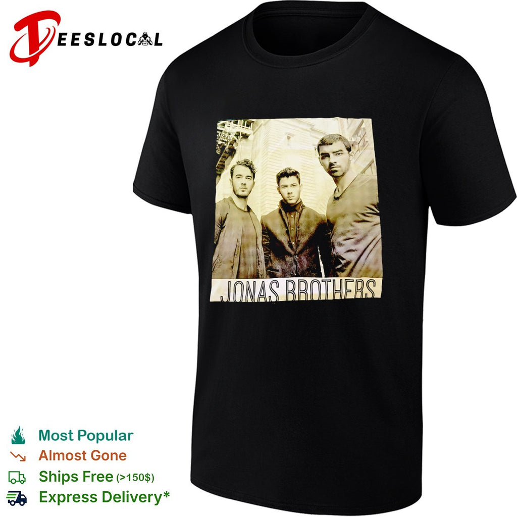 Jonas Brothers band music group portrait shirt