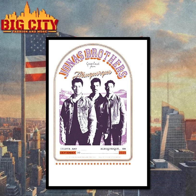 Jonas Brothers on 30 Sept 2025 at Isleta Amphitheater in Albuquerque, New Mexico Shirt