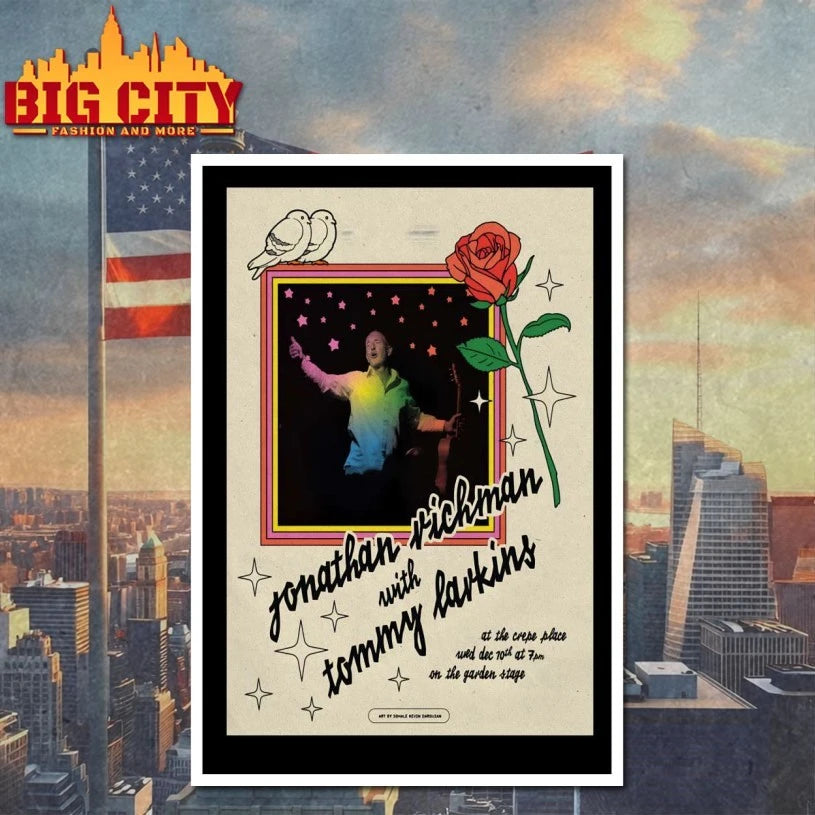 Jonathan Richman With Tommy Larkins Event Santa Cruz On Dec 10 2025 Poster shirt