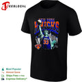Jones 33 New York Knicks Statue of Liberty skyline basketball shirt