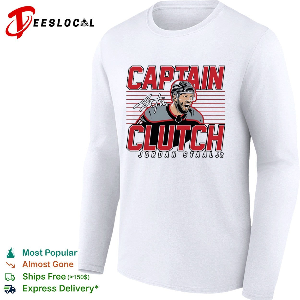 Jordan Staal Carolina Hurricanes NHL Captain Clutch Signature shirt