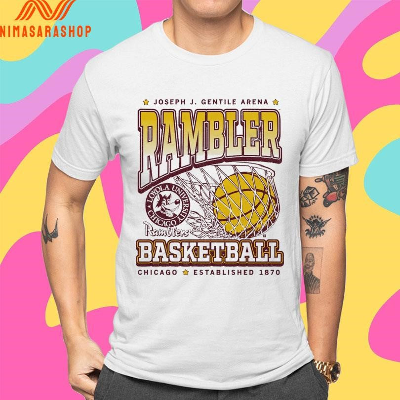 Joseph J Gentile Arena Rambler Basketball Chicago Established 1870 Shirts