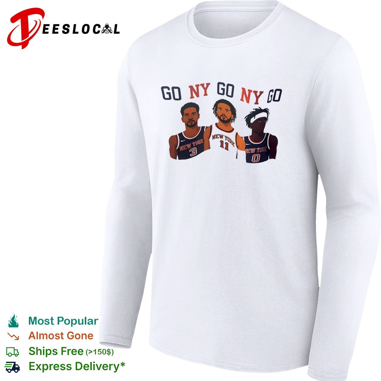 Josh Hart Jalen Brunson New York Knicks GO NY GO shirt