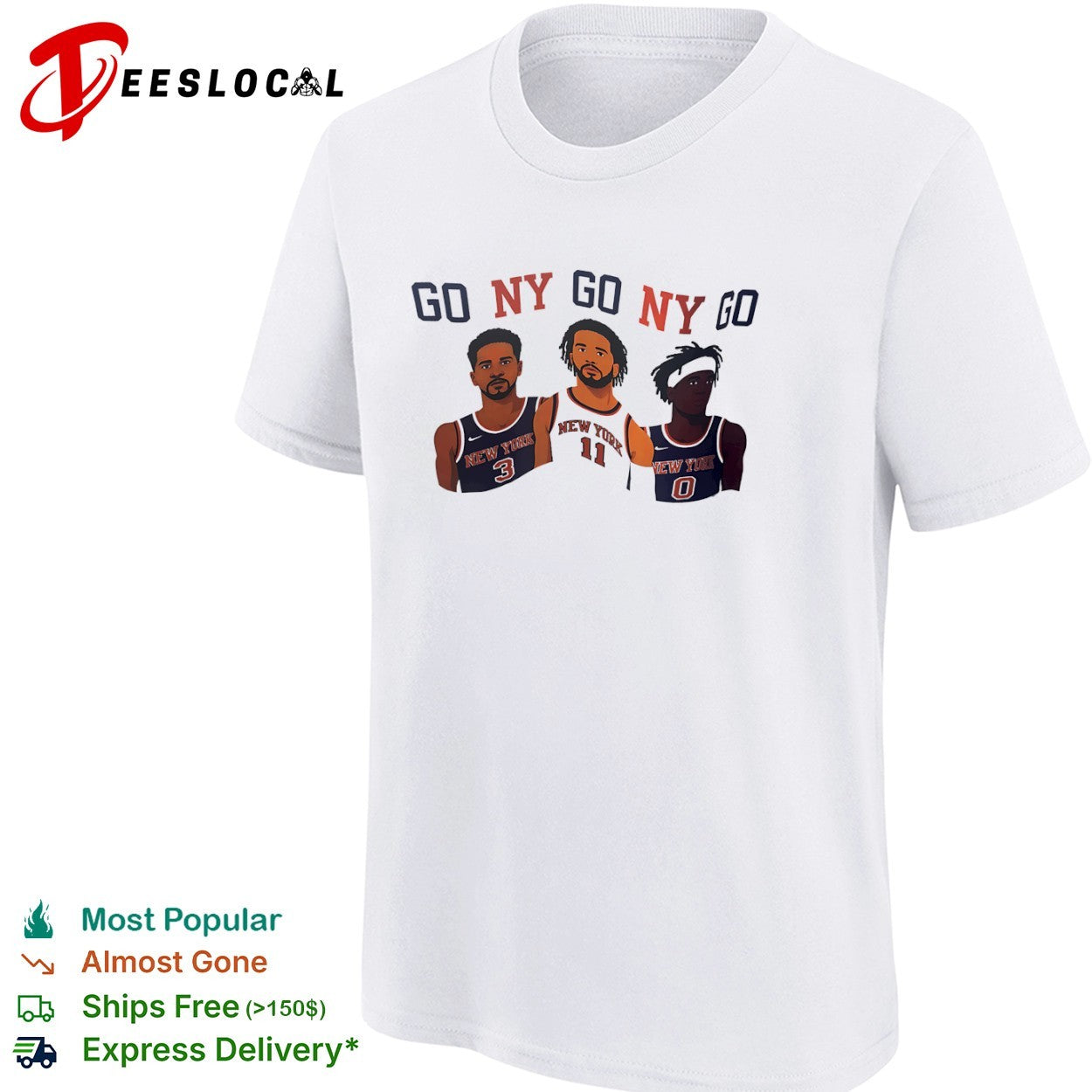 Josh Hart Jalen Brunson New York Knicks GO NY GO shirt