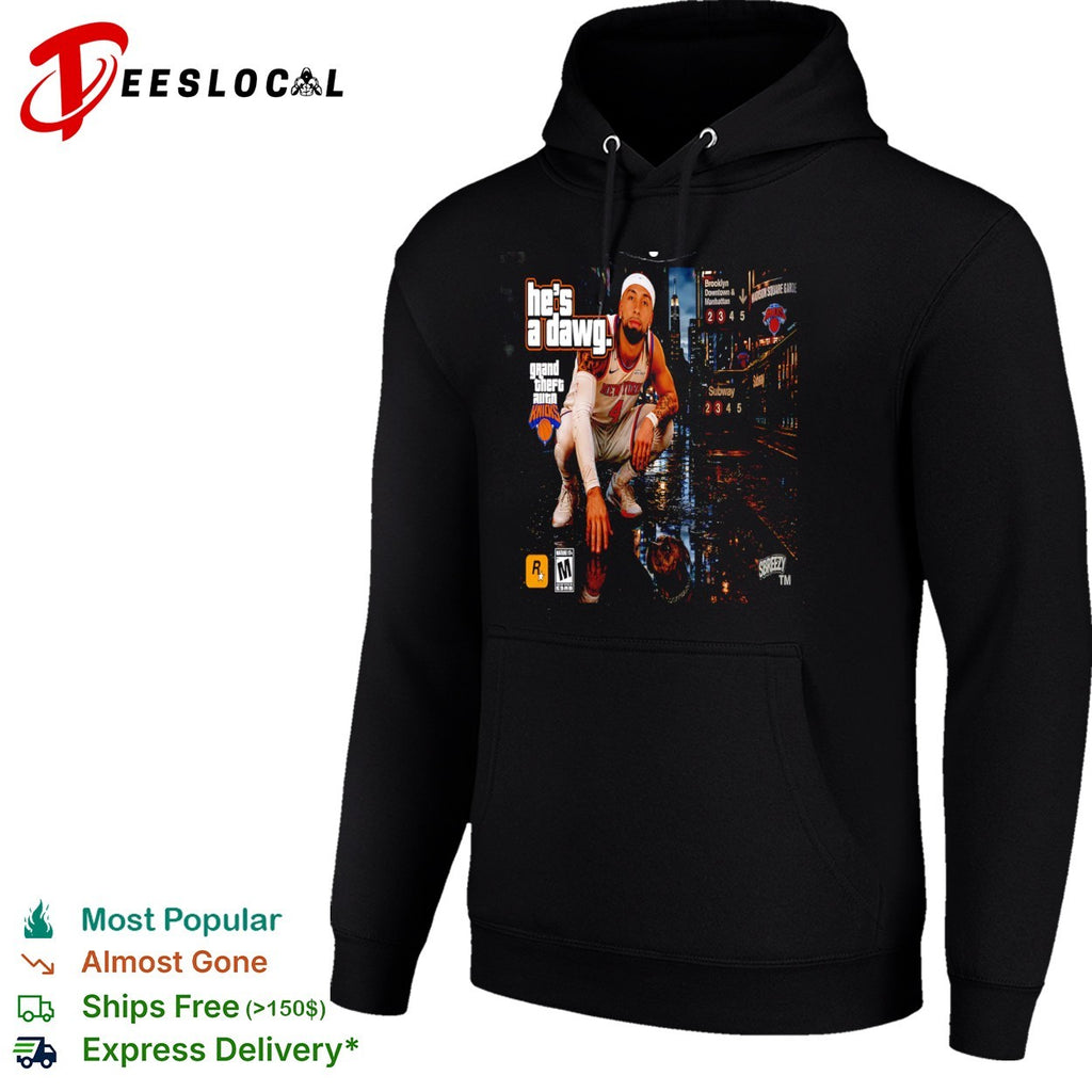 Josh Hart New York Knicks NBA he is a dawg Grand Theft Auto shirt