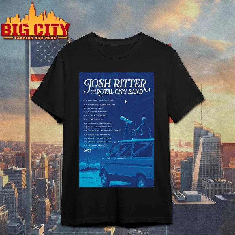 Josh Ritter And The Royal City Band Fall Tour 2025 Poster Shirts
