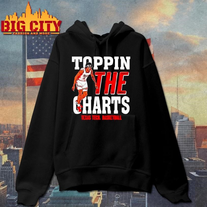Jt Toppin Texas Tech Red Raiders Basketball Toppin The Charts Player Shirt