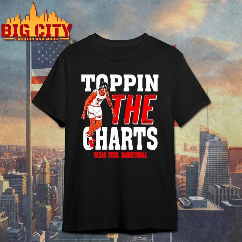 Jt Toppin Texas Tech Red Raiders Basketball Toppin The Charts Player Shirt