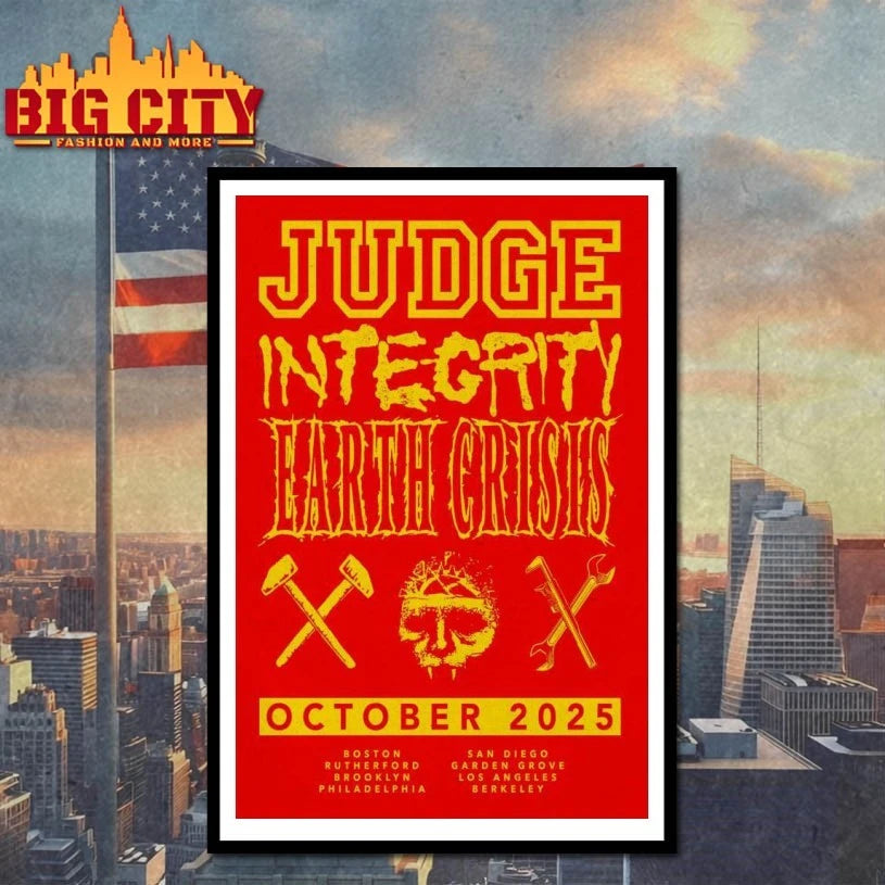 Judge &amp; Earth Crisis Integrity 2025 Poster shirt
