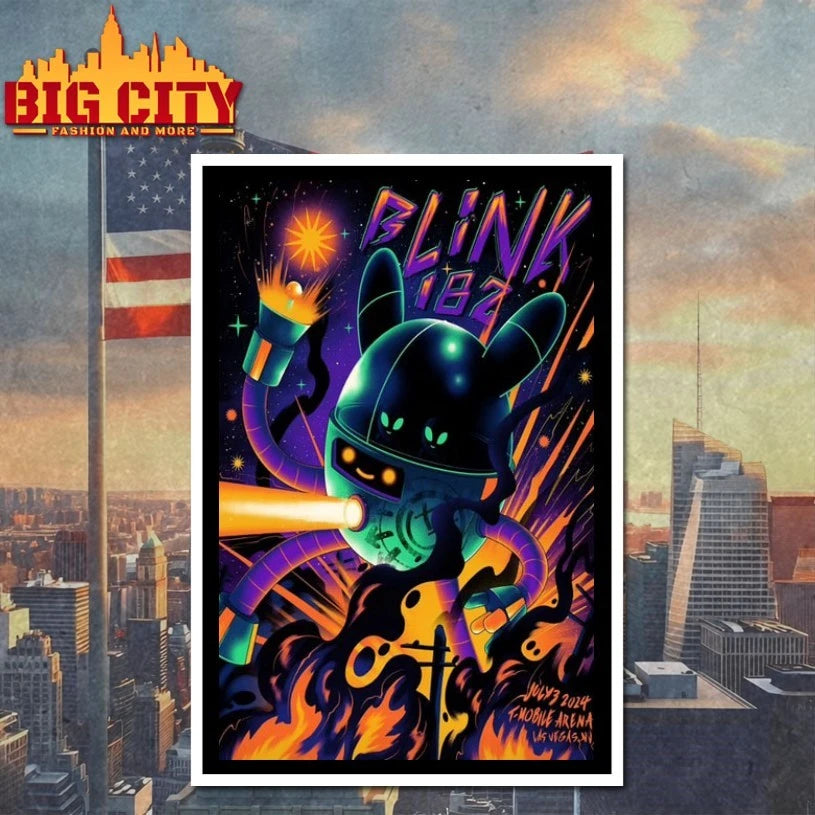 July 3, 2024 Blink-182 T-Mobile Arena, Las Vegas, NV Poster shirts