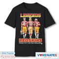 Jurgensen, Baugh and Theismann Legend Redskins Thank You For The Memories Signatures shirt