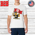 Just For Today Purdue Pete With Flag Indiana Hoosier Shirt