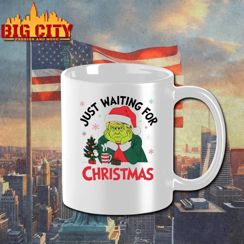 Just Waiting For Christmas Trump Grinchmas Shirt