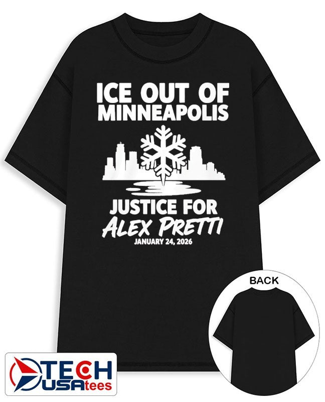 Justice for Alex Pretti Murdered by ICE in Minneapolis Anti ICE shirt