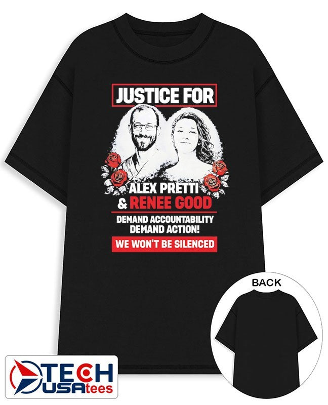 Justice for Alex Pretti and Renee Good we won’t be silenced shirt