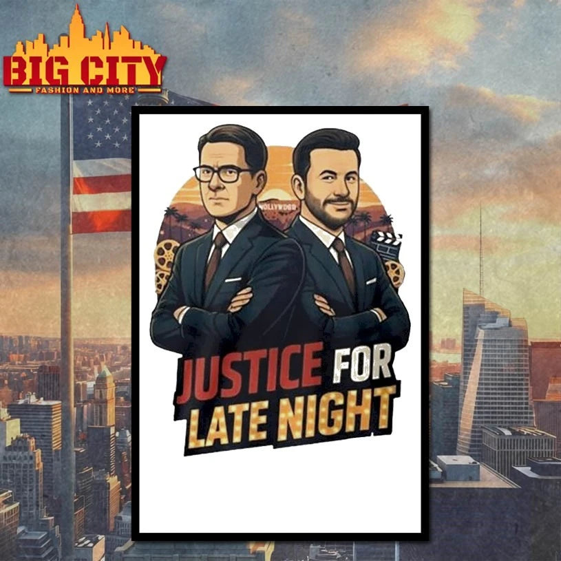 Justice for Late Night Jimmy Kimmel Stephen Colbert Shirt