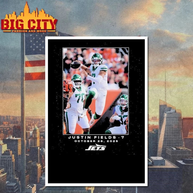 Justin Fields New York Jets 7 October 26 2025 Shirt