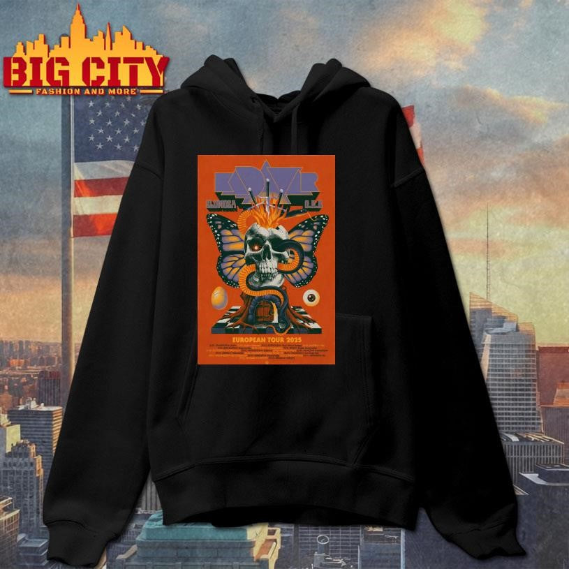 KADAVAR And SLOMOSA With O.R.B European 2025 Tour Poster Shirt