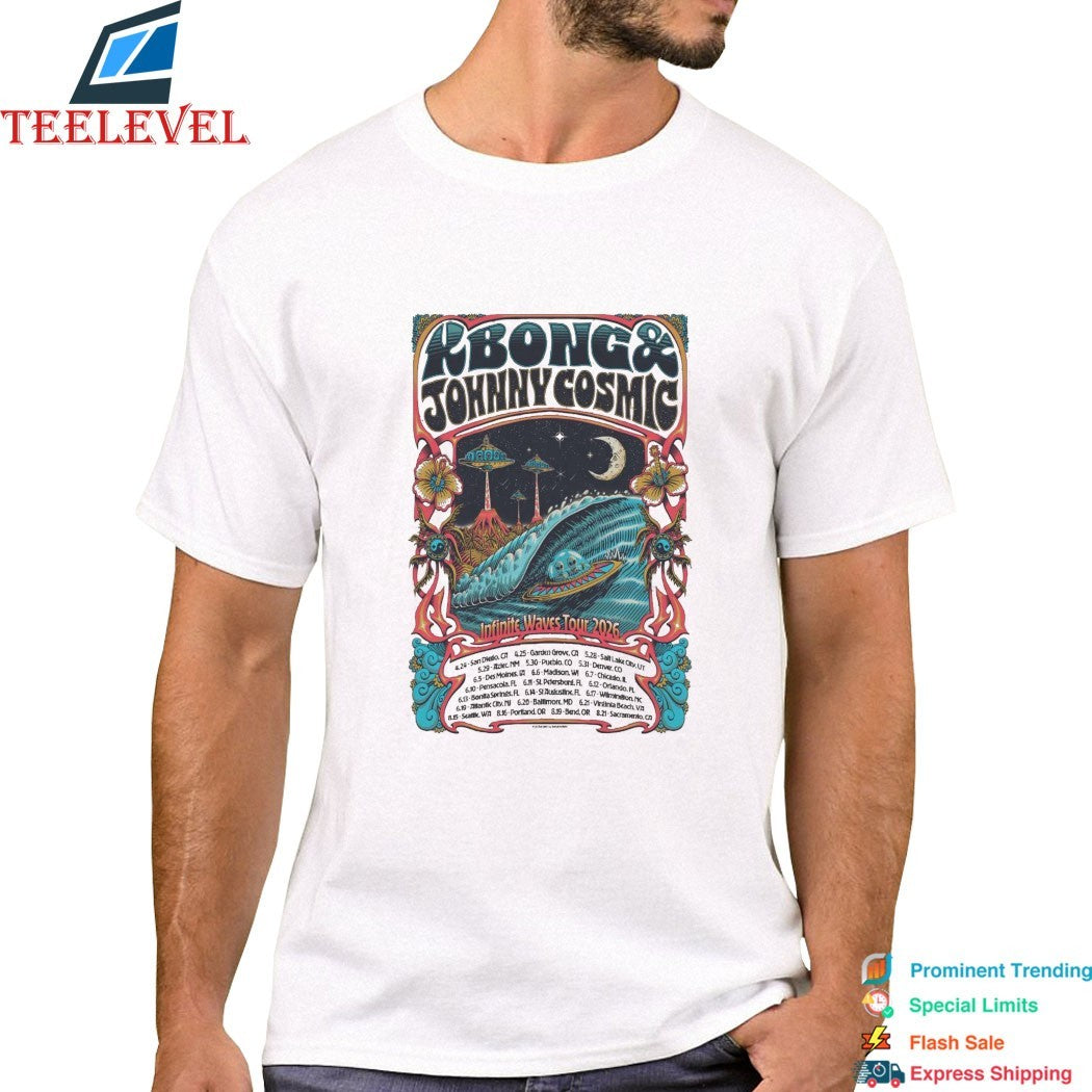 KBong And And Johnny Cosmic Tour 2026 Infinite Waves T-shirts