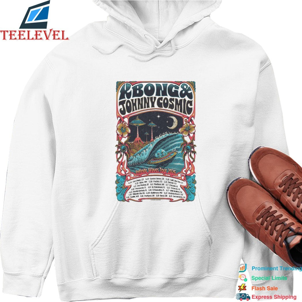 KBong And And Johnny Cosmic Tour 2026 Infinite Waves T-shirts