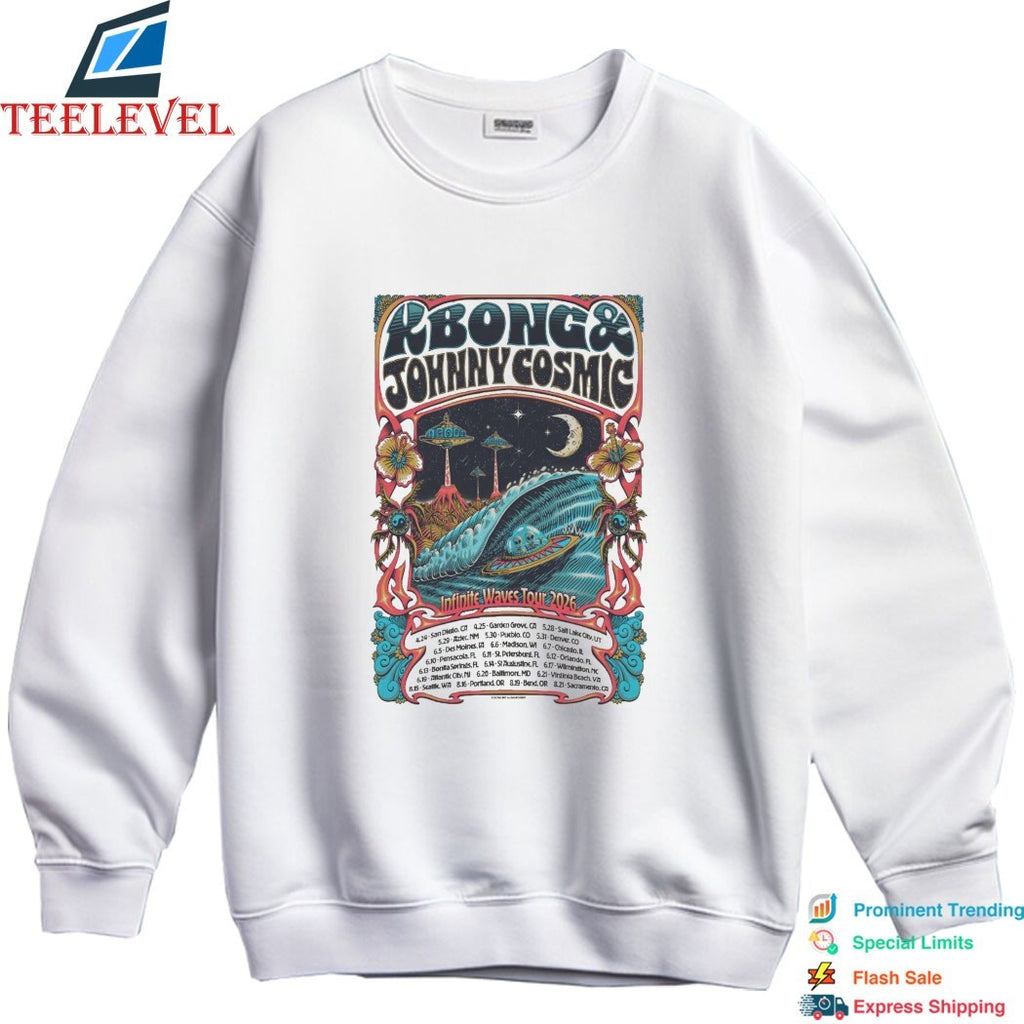 KBong And And Johnny Cosmic Tour 2026 Infinite Waves T-shirts
