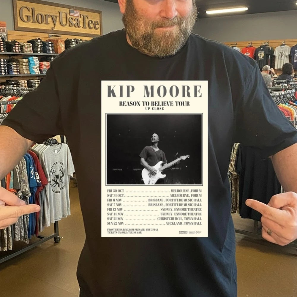 KIP MOORE REASON TO BELIEVE TOUR 2026 Poster Shirt