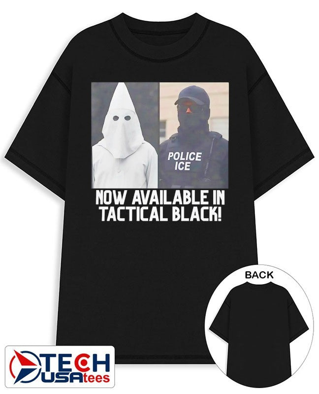 KKK and Police ICE now available in tactical black shirt