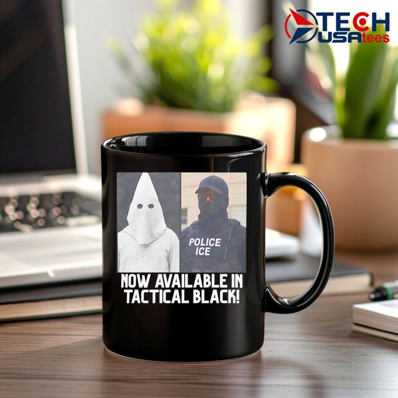 KKK and Police ICE now available in tactical black shirt
