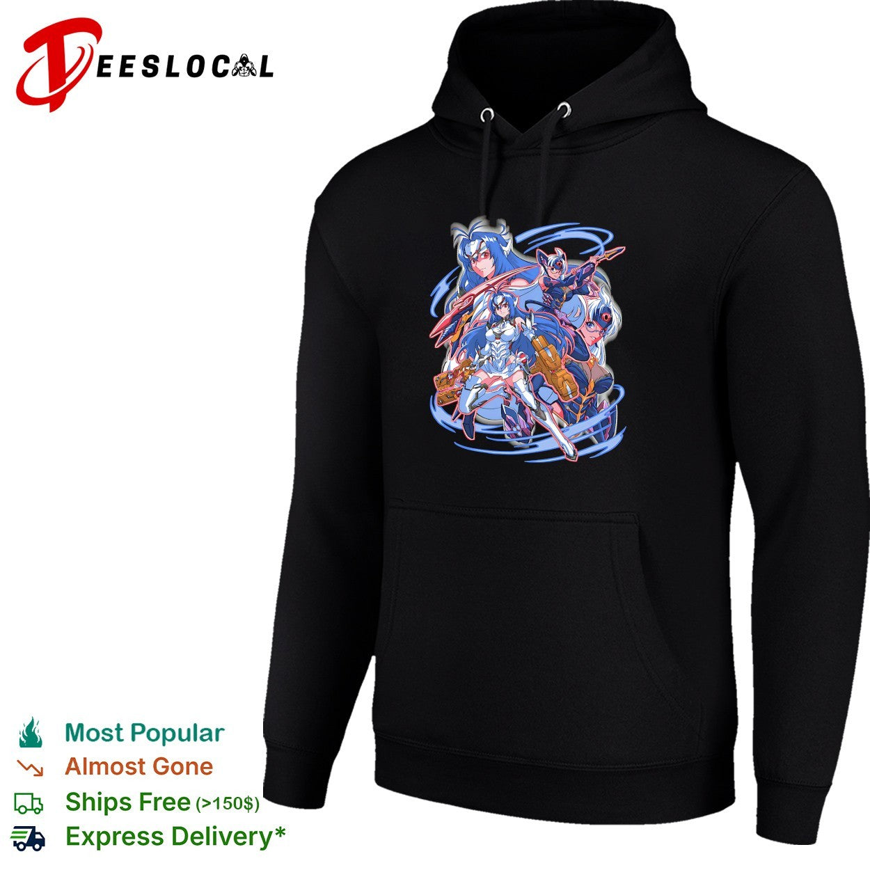 KOS-MOS and T-elos from Xenosaga Space Robots shirt