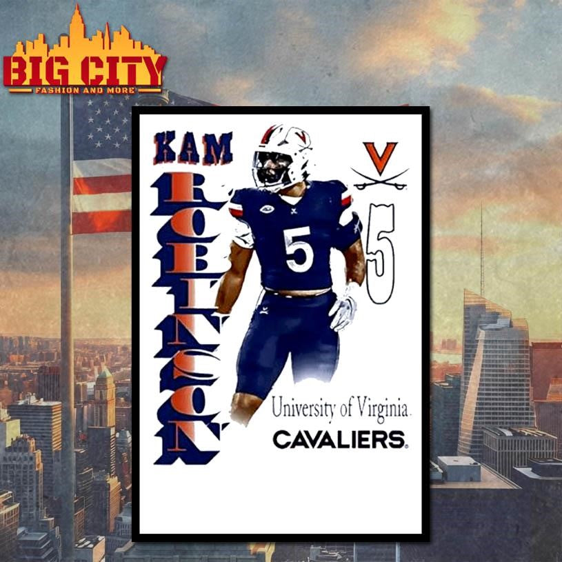 Kam Robinson Virginia Cavaliers Portrait Shirt
