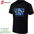Kamari Lassiter looked down football shirt