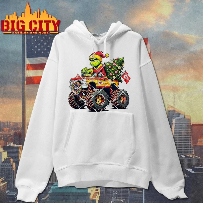 Kansas City Chiefs Grinch Christmas Monster Truck shirt