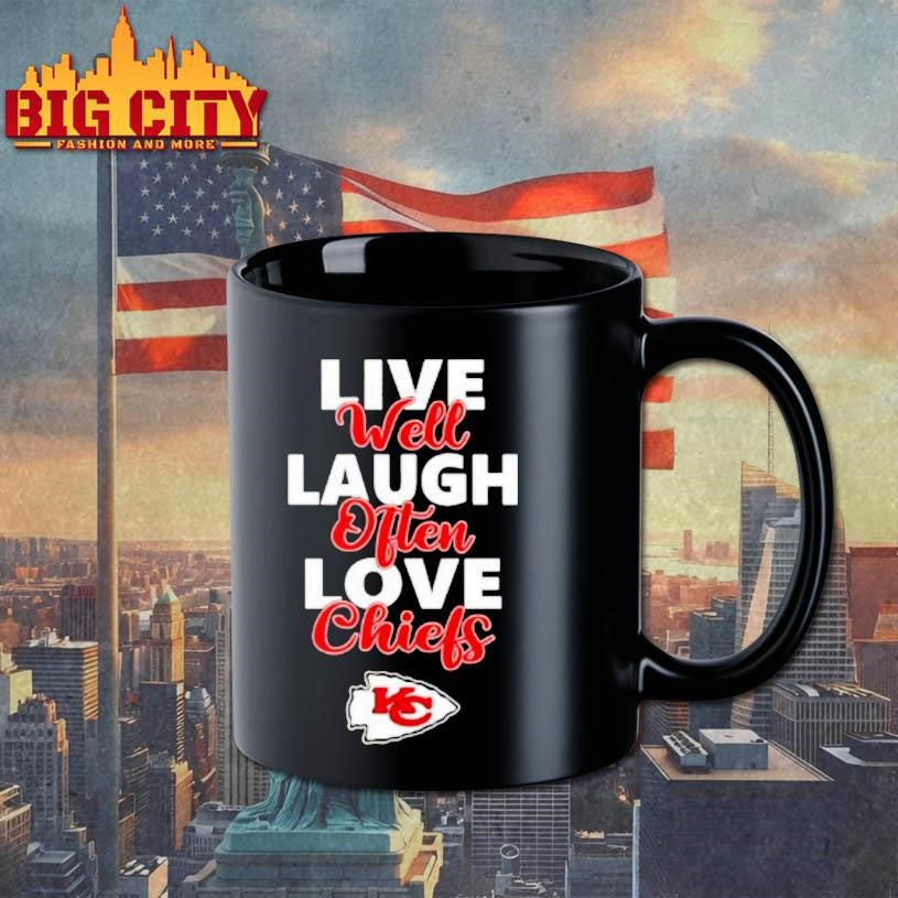 Kansas City Chiefs Live Well Laugh Often Love Shirt