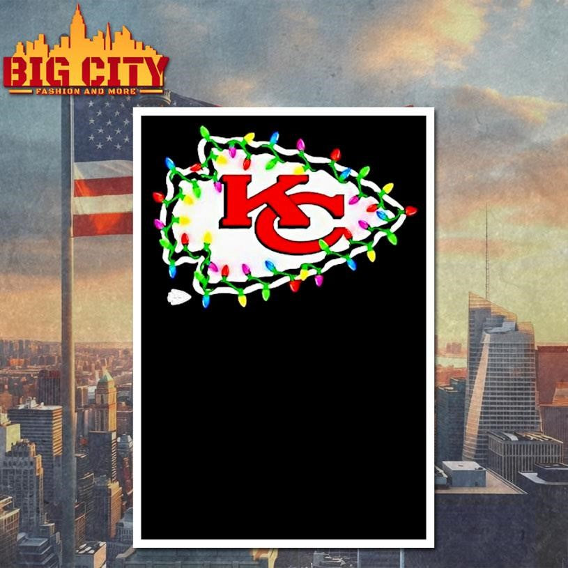 Kansas City Chiefs Logo Holiday Lights Shirt