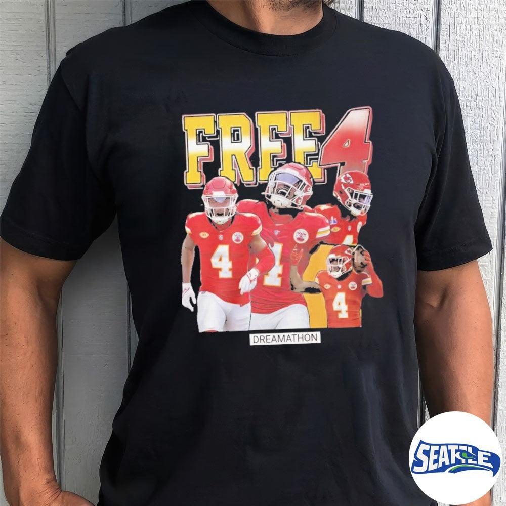 Kansas City Chiefs Rashee Ric player Free 4 Dreamathon shirt
